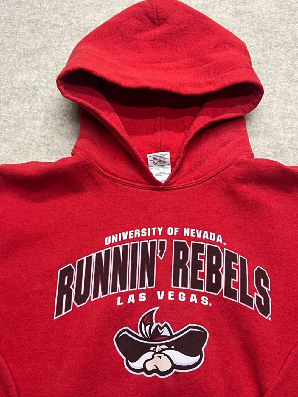 University of Nevada Runnin' Rebels Las Vegas Red Hoodie Sweatshirt Unisex Small - Picture 3 of 7